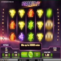 Starburst populär slot på nätcasino